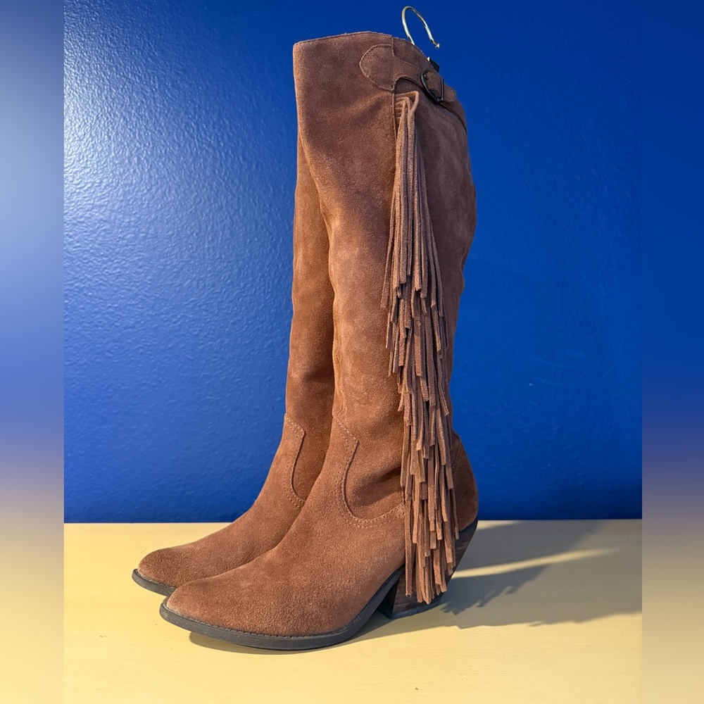 Carlos Santana fringed cowboy boots